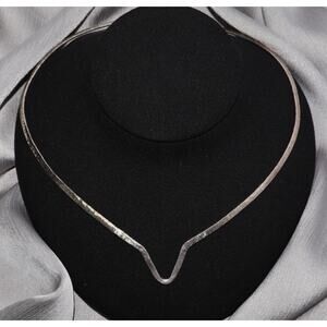 Retired James Avery 925 Hammered Choker Collar Necklace 24G / 16in
